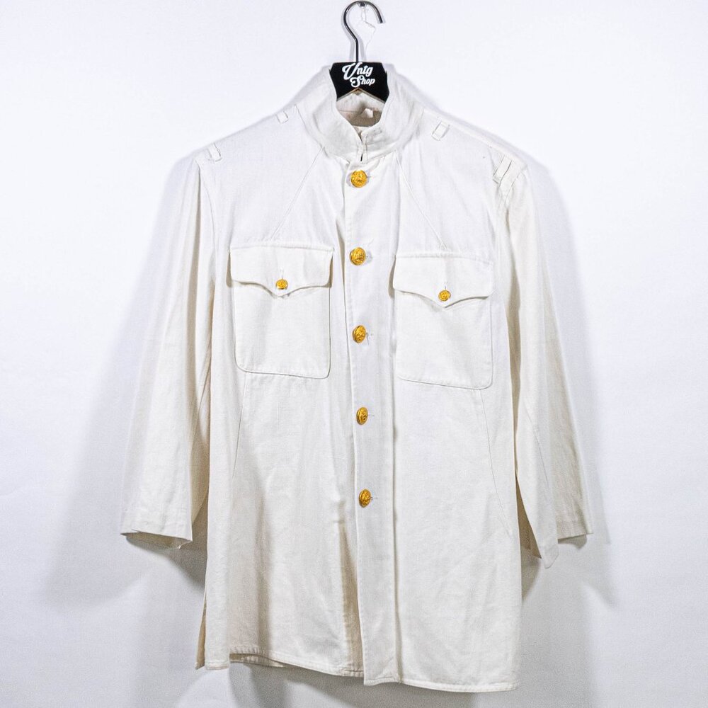US Navy Uniform Choker Jacket Shirt Small VTG 40s 50s